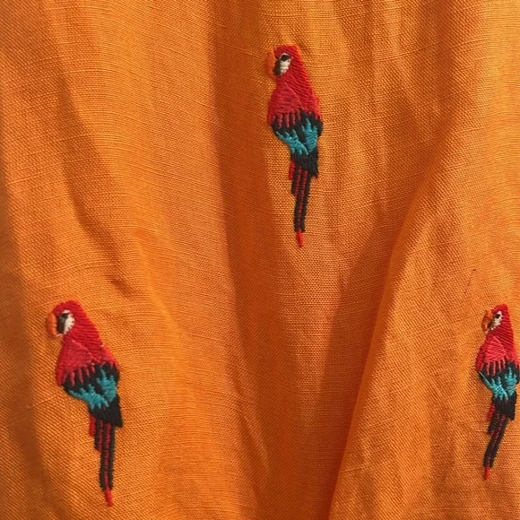 FARM Rio Orange Parrot Print Dress - Picture 8 of 13